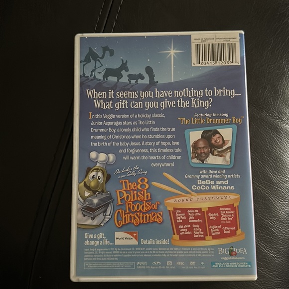 Veggietales the little drummer boy DVD movie - Picture 2 of 3